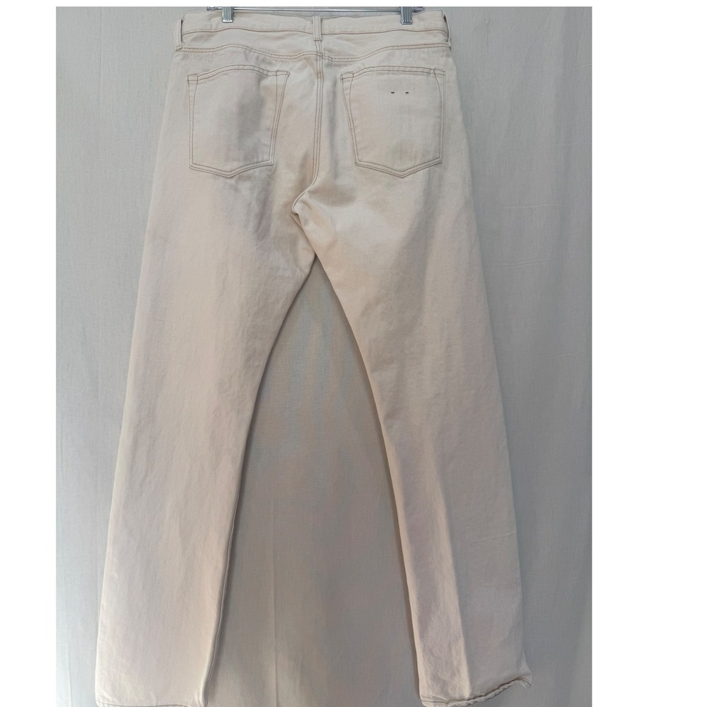 J.Crew 770 Straight Fit Pants Mens 34x34 Cream Off White Cotton #Jcrew #770 - Picture 3 of 6